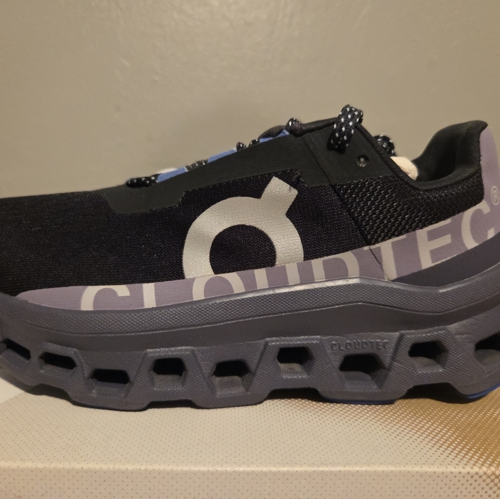 On Running Women's Black and Gray Cloudtec Sneakers